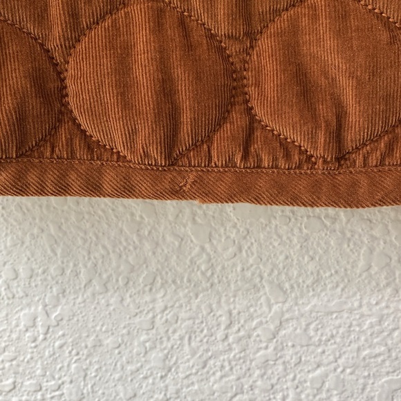 Madewell Curvy Corduroy Quilted Brown Mini A Line Cotton Skirt Size 10 - Picture 3 of 7